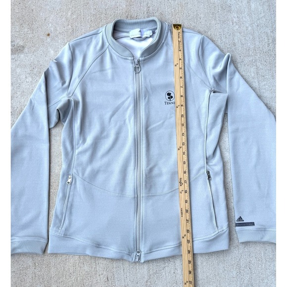 Stella McCartney x Adidas Tennis Gray Full Zip Track Jacket Womens L Athleisure - Picture 2 of 13